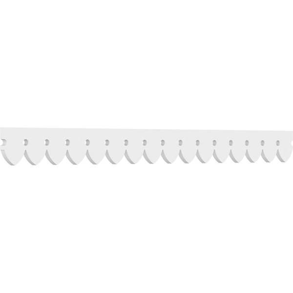 Ekena Millwork Martin Architectural Grade PVC Running Trim, 4"H x 5/8"P x 48"L RUNP04X0625X48MRT